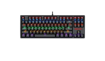Teclado Mecânico Gamer Redragon K576R Daksa Rainbow, Switch Blue, ABNT2, Black