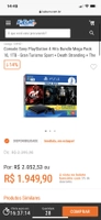 Console Sony PlayStation 4 Hits Bundle Mega Pack 10, 1TB - Gran Turismo Sport + Death Stranding + The Last of Us Remasterizado - CUH-2214B