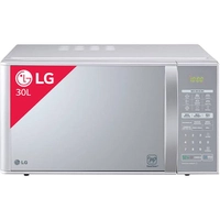 Micro-ondas Lg Mh7053Ra - Grill Prata, Frente Espelhada Com Puxador - 30 Litros