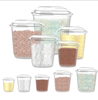 Kit Porta Mantimentos Com 5 Peças Transparente Uninjet