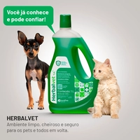 Herbalvet Desinfetante 1 Litro - Rende até 500 Litros.