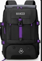 Mochila Mancer Kairos, Preto e Roxo, MCR-KROS-BL01
