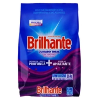 Sabão em pó Brilhante Cuidado Total Roupas Brancas e Coloridas 1.6 kg | R$ 9,26