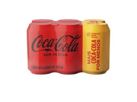 [R$13 CADA] 4 x Pack de Coca-Cola sem Açúcar 350Ml 6 unidades #AmazonBR 🇧🇷