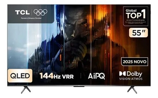 Smart TV TCL 55 QLED 4K Google TV Dolby Atmos