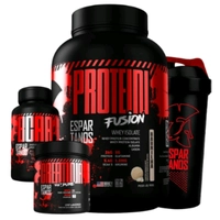 Kit Whey Protein Fusion + Bcaa + Creatina + Shaker 