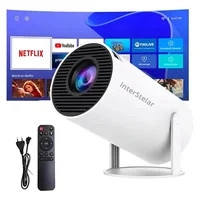 Projetor Interestelar Hy300 Mini Branco Netflix Wi-fi