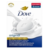 [REC] Dove Sabonete Em Barra Branco 90G - 8 Unidades