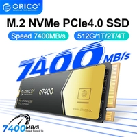 (MOEDAS R$ 613,86)M.2 Orico 1TB nvme ssd 7400mb/s disco rígido externo m.2 pcie4.0x4