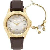 Kit Relógio Condor Feminino Com Pulseira - R$79 [AME R$3.95 volta]
