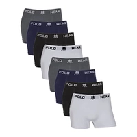 Kit 12 Cuecas Boxer Microfibra Polo Wear Tamanho:G;Cor:Sortido