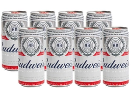 [Cliente Ouro - Com Magalupay R$17] Cerveja Budweiser 269ml - 8 Unidades