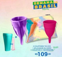 2 Coletores + Aplicador ou Copo Esterilizador + 2 BRINDES