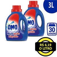 Kit Sabão Líquido Omo Multiação com Poder Acelerador - 2 unidades por R$ 37