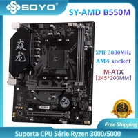 Placa mãe b550m gaming Soyo am4 usb 3.1 m.2 nvme 