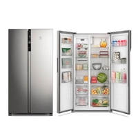 [Com Pix na Conta R$ 4.299] Geladeira Electrolux Frost Free 435 Litros Inverter Side by Side Inox - IS4S