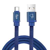 Cabo de sincronização/recarga Usb canvas Tipo C 1m Cnvc10be Azul Elg