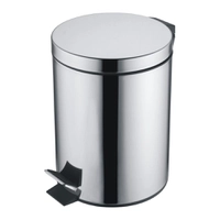 [Com cashback R$26] Lixeira Inox 3L com Tampa Basculante