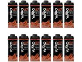 Kit Bebida Láctea UHT com 25g de Proteínas YoPRO - Chocolate Zero Açúcar 250ml 12 Unidades