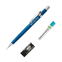 Pentel Lapiseira Sharp P200 Azul + Grafites + Borracha 0.7 mm SM/P207-CMBP