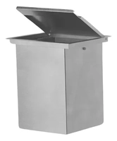 Lixeira de Embutir Quadrada 4,5 Litros Com Tampa Inox Antiodor Premium