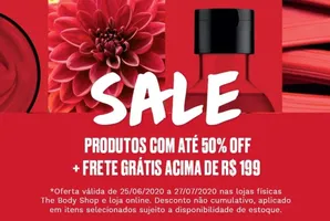 Até 50% OFF em seleção de produtos | The Body Shop