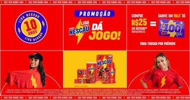 Compre R$ 25 em Nescau e Ganhe R$ 100 em Beneficios