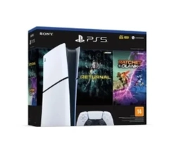 Console PlayStation 5 Slim Sony, SSD 1TB, Edição Digital, Com Controle Sem Fio DualSense, Branco + 2 Jogos Digitais - 1000038914