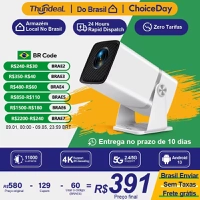 Projetor ThundeaL TD80W, 1080p Nativo, Android 13, 450 ANSI Lumens, Wifi 6