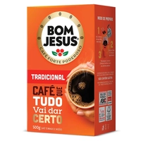 [REGIONAL] 4X Café Torrado e Moído à Vácuo Bom Jesus 500g Tradicional