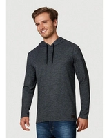 Camiseta Masculina Slim Em Malha De Algodão Com Capuz Hering R$30
