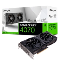 Placa de Vídeo RTX 4070 Dual Fan PNY NVIDIA GeForce, 12 GB GDDR6X, DLSS, Ray Tracing