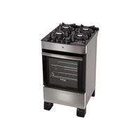 Fogão Itatiaia 4 Bocas, Timer Digital Vitrum, Inox, Bivolt