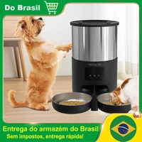 [Brasil/Mastercard] Alimentador Automático 5L Inteligente com Voz e Timer Newpet para Gatos e Cães Pequenos