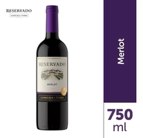 Vinho Tinto Chileno CONCHA Y TORO Merlot Reservado Ano 2022 750ml 