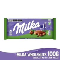 Chocolate Milka Whole Hazelnuts Avelã Inteira 100g