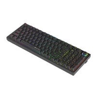 Teclado Mecânico Gamer New Hero Warlock RGB Switch Azul