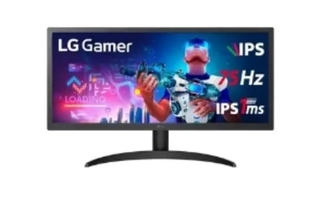 Monitor Gamer LG 26" Ultra Wide, 75Hz, Full HD, 1ms, IPS, HDMI, FreeSync Premium, HDR 10, 99% sRGB, VESA - 26WQ500