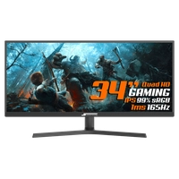 Monitor Gamer SuperFrame Vision Ultra, 34 Pol, UltraWide, 2.5K, Quad HD, IPS, 99% sRGB, HDR, FreeSyn