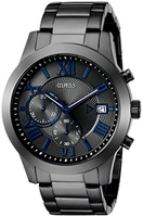 GUESS Relógio de Aço Inoxidável de 45 mm, Gunmetal, NS, ATLAS