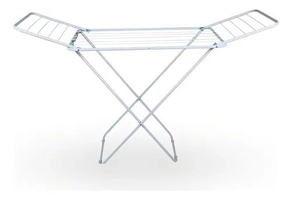 Varal de Chão Dobrável com Abas Retrátil Aço