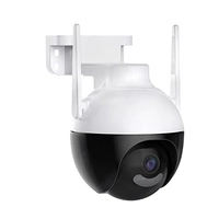 Câmera IP Sem Fio de Segurança Externa HD 4MP, Câmera de Visão Noturna Infravermelha WiFi, IP66 