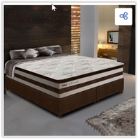 Cama Box Casal Queen 1,58m Colchão Molas Pocket