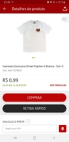 Camisa Street Fighter V Correee