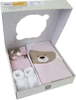 Kit Presente Nino, Zip, Rosa Bebê | R$83