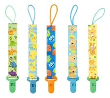 Kit 3 Prendedores de Chupeta Animais Sortidos