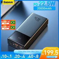 Power Bank Baseus Carga Super Rápida 22.5W 30000 mAh + cabo Baseus