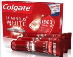 Kit 3 Colgate Luminous White | R$9