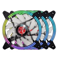 Kit Fan com 3 Unidades Raijintek SKLERA 12 RBW ADD-2, ARGB, 120mm, 0R40B00099