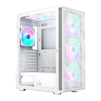 Gabinete Gamer Montech X3 MESH, Mid Tower, White, ATX, Com 6 Fans Rainbow, Vidro Temperado, X3 MESH (W)